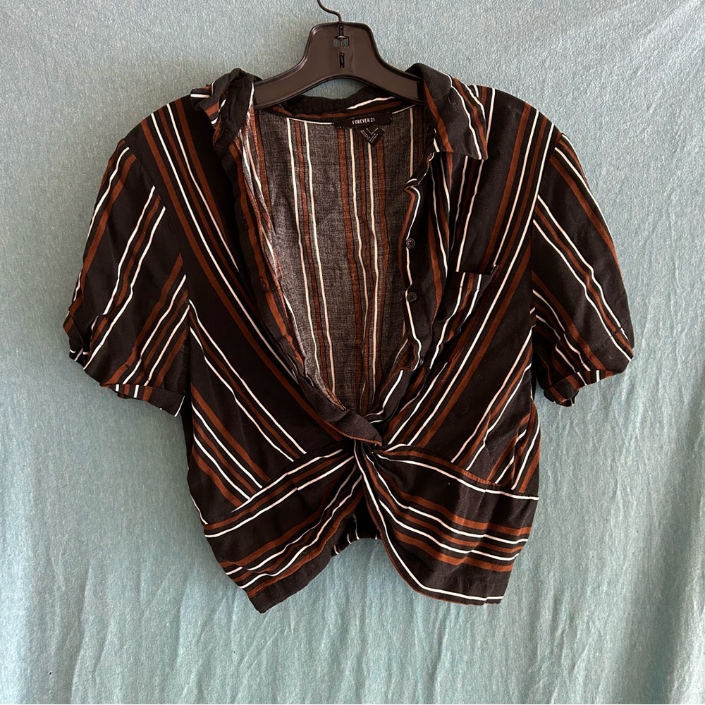 Cropped Button Down